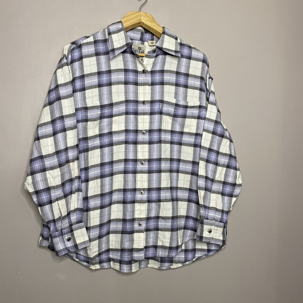 Levis Silvertab Button Down Plaid Flannel Shirt  Women's Size‎ XL